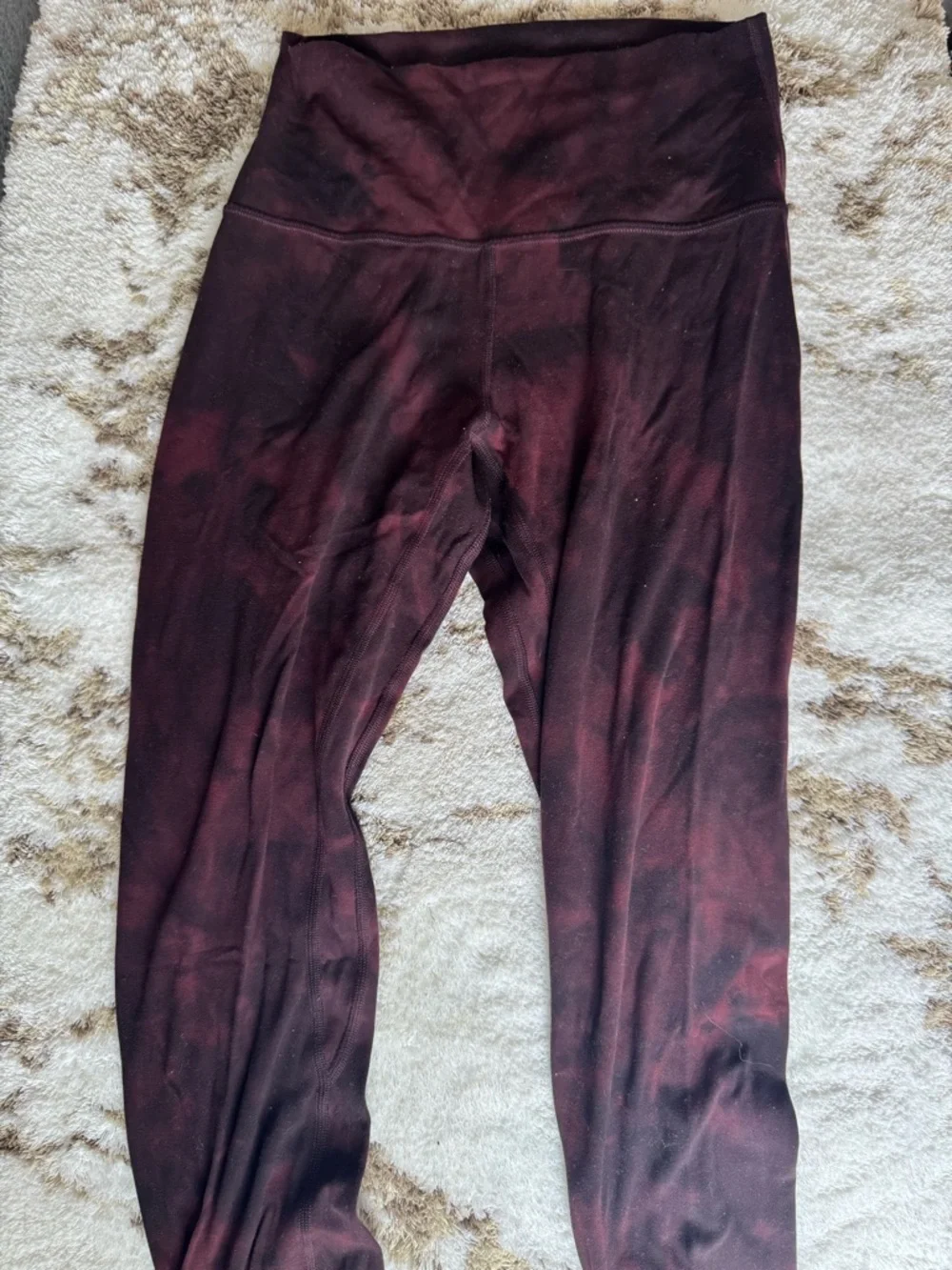 Lululemon align High-Rise Leggings - Maroon Tie-Dye size 4 - Picture 2 of 2